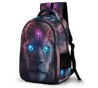 WECECE Mochila de Escuela León Chico 11-15 Años Bolsa Escolar Animal León Chica ESO 2º-4º Mochila Secundaria, School Bag Duradera y Práctica para Vuelta al Cole y Regalo