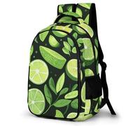 WECECE Mochila de Escuela Limones Chico 11-15 Años Bolsa Escolar Tema Fruta Chica ESO 2º-4º Mochila Secundaria, School Bag Duradera y Práctica para Vuelta al Cole y Regalo