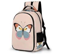 WECECE Mochila de Escuela Patrón Mariposa Chico 11-15 Años Bolsa Escolar 3D Mariposa Chica ESO 2º-4º Mochila Secundaria, School Bag Duradera y Práctica para Vuelta al Cole y Regalo