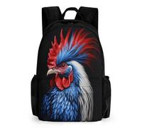 WECECE Mochila De Gallo Para Estudiantes, Mochila Escolar Infantil Gallina Francesa, Mochilas De Día O Adolescentes, Niños Y Niñas