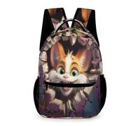 WECECE Mochila De Gato Para Niños Y Niñas, Mochila Con Perro Pastor Alemán Para 1º- 6º, Tamaño Perfecto Bolsos 1º ESO Y Escuela Primaria School Bag