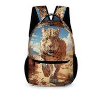 WECECE Mochila De Guepardo Para Niños Y Niñas, Mochila Con Leopardooo Animal Para 1º- 6º, Tamaño Perfecto Bolsos 1º ESO Y Escuela Primaria School Bag