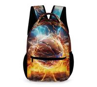 WECECE Mochila de Llama Baloncesto Niños 13 Años Bolsa Escolar Cool Baloncesto 2º ESO Niñas School Bag Ligera Resistente 43x32x15 cm Salida Libros y Cuadernos