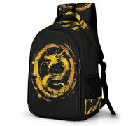WECECE Mochila de Motivo de Dragón Niños 8 Años Mochila Primaria Estilo Chino Estudiantes Colegio Backpack para Escolares Grande Cómoda Resistente Excursión Regalo Cumpleaños