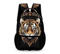 WECECE Mochila de Motivo de Tigre Preescolar a Primaria 6 Años Mochila Primaria Animal 3 Curso Niños Niñas Escolares School Bag Correas Ajustables Libros Botella Paraguas Paseo Viaje Colegio