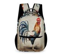 WECECE Mochila De Niños Con Gallo Mochila Escolar Infantil Nino 6 7 8 9 Anos Para Estudiantes Escolares Gallina Francesa Mochilas De Hombro Bolsas De Libro