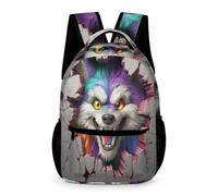 WECECE Mochila De Niños Con Lobo Mochila Escolar Infantil Nino 6 7 8 9 Anos Para Estudiantes Escolares 3D Lobo Theme Mochilas De Hombro Bolsas De Libro
