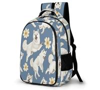 WECECE Mochila de Perro Shiba Inu Motivo Estudiantes 15 Años Mochila Escolar Bonito Cachorro Patrón Niño Instituto School Bag Cómoda Impermeable Ligera Viaje Uso Diario Regalo Diario