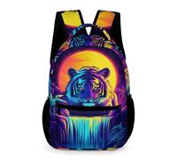 WECECE Mochila de Tigre Estudiantes 10-13 Años Mochila Escolar Animal Curso 5-6 y 1º-2º ESO Chicos Chicas Bolsa Escolar Resistente 43x32x15 cm Actividades Diarias Libros y Cuadernos