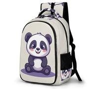 WECECE Mochila Diseño de Bonito Panda 1º-3º Curso Niña Mochila Escolar Estampado de Animal 9-13 Años Niño Mochila Colegio Resistentes, Bookbag Clases Viaje y Uso Diario