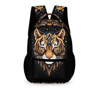 WECECE Mochila Diseño de Tigre Escolares Niño 8-11 Años Bolsa Escolar Motivo Animal Tigre Niña 2-4 Curso Daypack Resistente Uso Diario Cosas de Colegio Botella Regalo Cumpleaños