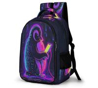 WECECE Mochila Divertido Penguin 1º-3º Curso Niña Mochila Escolar Estampado de Animal 9-13 Años Chico Mochila Colegio Resistentes, Bookbag Vuelta al Cole Viaje y Actividades