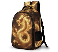 WECECE Mochila Dragon Pattern Escolar Niño, Mochilas Escolares Primaria Transpirable y Cómoda para Infantiles De 7 a 12 Años, Mochila Colegio Moderna con Art Dragon