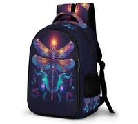 WECECE Mochila Dragonflie Escolar Niño Adolescente Transpirable, Mochila para Niñas con Insects Theme 6 a 10 Años, Mochilas Escolares Grande y Ligera