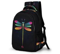 WECECE Mochila Dragonflie Pattern Infantil para Niña y Niño, Mochilas Insects Theme para Niños De 9 a 15 Años, Mochilas Primaria Infantil, Mochila De Viaje