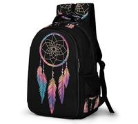 WECECE Mochila DreamGatocher Escolar Niño Adolescente, Mochila Colegio Niña para Juveniles Chico 8 a 18 Años con Feathers, Mochilas para Portátil