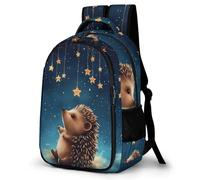 WECECE Mochila Erizo Chicos 10-15 Años Mochila Escolar Lindo Pequeño Animal Chica Estudiantes School Bag, Resistente Duradera Ligera Secundaria Uso Diario Viaje Regalo Diario