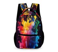 WECECE Mochila Escolar Acuarela Estudiantes Chicos Curso 2-5 Mochila de Estilo Arte 1-2 Curso Chicas 6-12 Años Bolsa de Escuela Correas Ajustables Libros Objetos Pequeños Outdoor Tiempo Libre