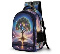 WECECE Mochila Escolar Adolescente, Mochilas Tree Casual Grande para Chicos, Mochila Book Lover Instituto Juvenil para Colegio Viajes, Vuelta Al Cole y Navidad