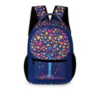 WECECE Mochila Escolar Árbol of Corazones Niña 7-11 Años Mochila Colegio Colorido Botánico 4 Curso Niño Escolar Primaria School Bag Libros Cuadernos Botella Paseo Viaje Colegio