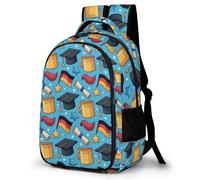 WECECE Mochila Escolar Bandera de Alemania Adolescente para Chicos Chicas, Mochila Casual 5º a 9º Grado con Graduación, School Bas para Escuela Outdoor Viaje