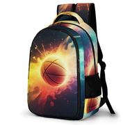 WECECE Mochila Escolar Basketball Niño Adolescente Ligera, Mochila con Basketball para 7 a 11 Años, Mochilas Escolares para Viagem & Senderismo