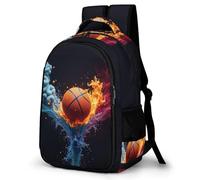 WECECE Mochila Escolar Basketball Niños - Mochila Primaria y ESO para Chicas 7-13 Años, Mochilas Escolares Basketball Ligero para Colegio