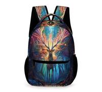 WECECE Mochila Escolar Bonito Ciervo Diseño Chico Chica 12 Años Mochila de Reno Tema 1º ESO Estudiantes Daypack para Libros 43x32x15 cm para Secundaria Uso Diario
