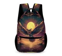 WECECE Mochila Escolar Búho Chicos Chicas 9-13 Años Mochila Pájaro Curso 4-6 y 1º-2º ESO Estudiantes Bolsa Escolar Impermeable 43x32x15 cm para Secundaria Viaje y Colegio Libros y Cuadernos