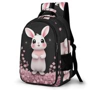 WECECE Mochila Escolar Bunny Niños, Mochila Animal Conejo para Niño De 6 a 12 Años, Mochilas para 1º a 5º Grado De La Escuela