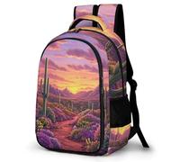 WECECE Mochila Escolar Cactus Escolares 11 Años Mochila Infantil Diseño de Plantas Cactus Chica Primaria Daypack, Cómoda Grande Ligera Senderismo Viaje Uso Diario Regalo Diario