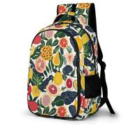 WECECE Mochila Escolar Colorido Frutas Chicas 7-11 Años Mochila Escolar Tema de Fruta Niños 5º-6º Curso Mochila Infantil Impermeable, School Bag para Clases Viaje y Uso Diario