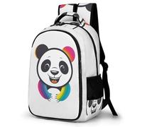 WECECE Mochila Escolar Cute Panda Niño Niña, Mochila Kawaii Animal Colegio Grand Capacidad para Juveniles Chico 10 a 13 Años, Mochilas para Portátil