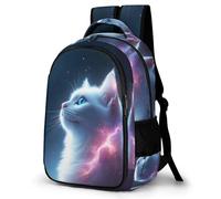 WECECE Mochila Escolar Cute Patrón de Gatitos Infantil Niña, Mochilas Gato Primaria Escolares Transpirable para Niños De 8 10 12 Años, Kawaii Mochila Chicas Colegio