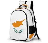 WECECE Mochila Escolar Cyprus Flag Infantil Niña, Mochilas Cyprus Flag Design Primaria Escolares Transpirable para Niños De 8 10 12 Años, Kawaii Mochila Chicas Colegio