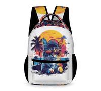 WECECE Mochila Escolar De Gato 16 Pulgadas Para Niños Y Niñas, Mochila Animal Gatito Deportiva Casual, Mochilas De Día Para Primaria