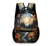 WECECE Mochila Escolar De Margarita 16 Pulgadas Para Niños Y Niñas, Mochila Plantas Deportiva Casual, Mochilas De Día Para Primaria