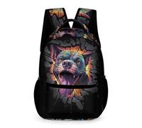 WECECE Mochila Escolar De ToroPerro Francés 16 Pulgadas Para Niños Y Niñas, Mochila Perro Animal Deportiva Casual, Mochilas De Día Para Primaria