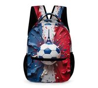WECECE Mochila Escolar Diseño de Fútbol Curso 1-4 Escolares Niños y Niñas Bolsa Colegio Fútbol 6 Curso 10 Años Bookbag Ligera Resistente Cuadernos Botella Paraguas Colegio Viaje Uso Diario