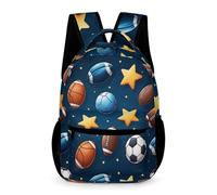 WECECE Mochila Escolar Diseño de Fútbol Curso 2-5 para Niños y Niñas Mochila de Fútbol 3 Curso 10-13 Años Backpack Resistente Uso Diario Cuadernos Botella Paraguas Colegio Viaje Uso Diario