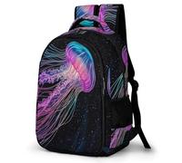 WECECE Mochila Escolar Diseño de Medusa Chico 13 Años Mochila Colegio Océano Criaturas Chica Estudiantes Bookbag Duradera Grande Ligera Secundaria Uso Diario Viaje Regalo Diario