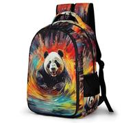WECECE Mochila Escolar Diseño de Panda Chicas 7-11 Años Mochila Escolar Animal Panda Chicos 5º-6º Curso Mochila Infantil Resistente, Bookbag Vuelta al Cole Viaje y Actividades