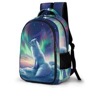 WECECE Mochila Escolar Diseño de Zorro Niño Niña, Mochila Diseño de Zorro Colegio Grand Capacidad para Juveniles Chico 10 A 13 Años, Mochilas para Portátil