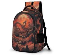WECECE Mochila Escolar Dragón Chicas 7-11 Años Mochila Escolar Dragón Chino Chicos 5º-6º Curso Mochila Infantil Impermeable, School Bag para Vuelta al Cole Viaje y Actividades
