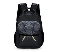 WECECE Mochila Escolar Elefante Niños Niñas 10-13 Años Mochila Animal Patrón Curso 5-6 y 1º-2º ESO Escolares Bolsa Escolar Uso Diario 43x32x15 cm Secundaria Tiempo Libre