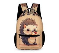 WECECE Mochila Escolar Erizo Diseño Niño Niña 8 Años Bolsa de Escuela Lindo Pequeño Animal Curso 3 Escolares Backpack Moderna 43x32x15 cm para Viaje y Colegio