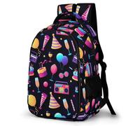 WECECE Mochila Escolar Fashion Pattern Niño Niña, Mochila Colorido Colegio Grand Capacidad para Juveniles Chico 10 a 13 Años, Mochilas para Portátil