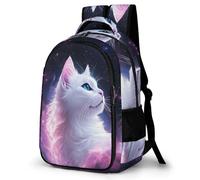 WECECE Mochila Escolar Gato Niño Adolescente, Mochila Kitten Colegio Grand Capacidad para Niña Juveniles Chico 8 a 14 Años