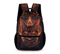 WECECE Mochila Escolar Gato Niño Niña 12 Años Mochila Animal Gatito 1º ESO Estudiantes Bolsa Escolar Ligera 43x32x15 cm para Secundaria Actividades Diarias Libros y Cuadernos
