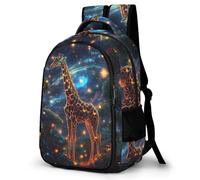 WECECE Mochila Escolar Giraffe Adolescente para Chicos Chicas, Mochila Casual 5º a 9º Grado con Animal Giraffe, School Bas para Escuela Outdoor Viaje